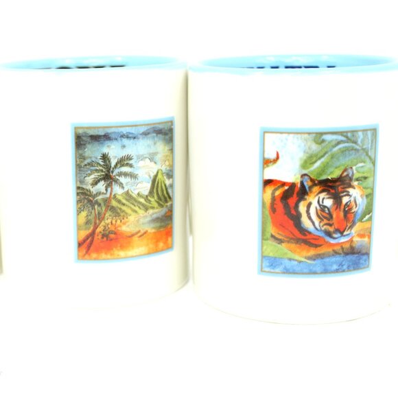 The Coffee Bean & Tea Leaf Co Ceramic Coffee 16oz Mugs Jamaica Kona Sumatra Lot3 - Picture 6 of 9